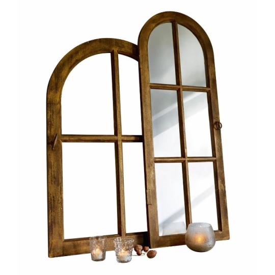 rustikalne vintage provensalske zrkadlo okenny ram drevene okno dekoracia mriezka obyvacka kuchyna chodba stena dekoracia byvanie pri mori country hampton style lameridiana zrkadla set zrkadiel.jpg